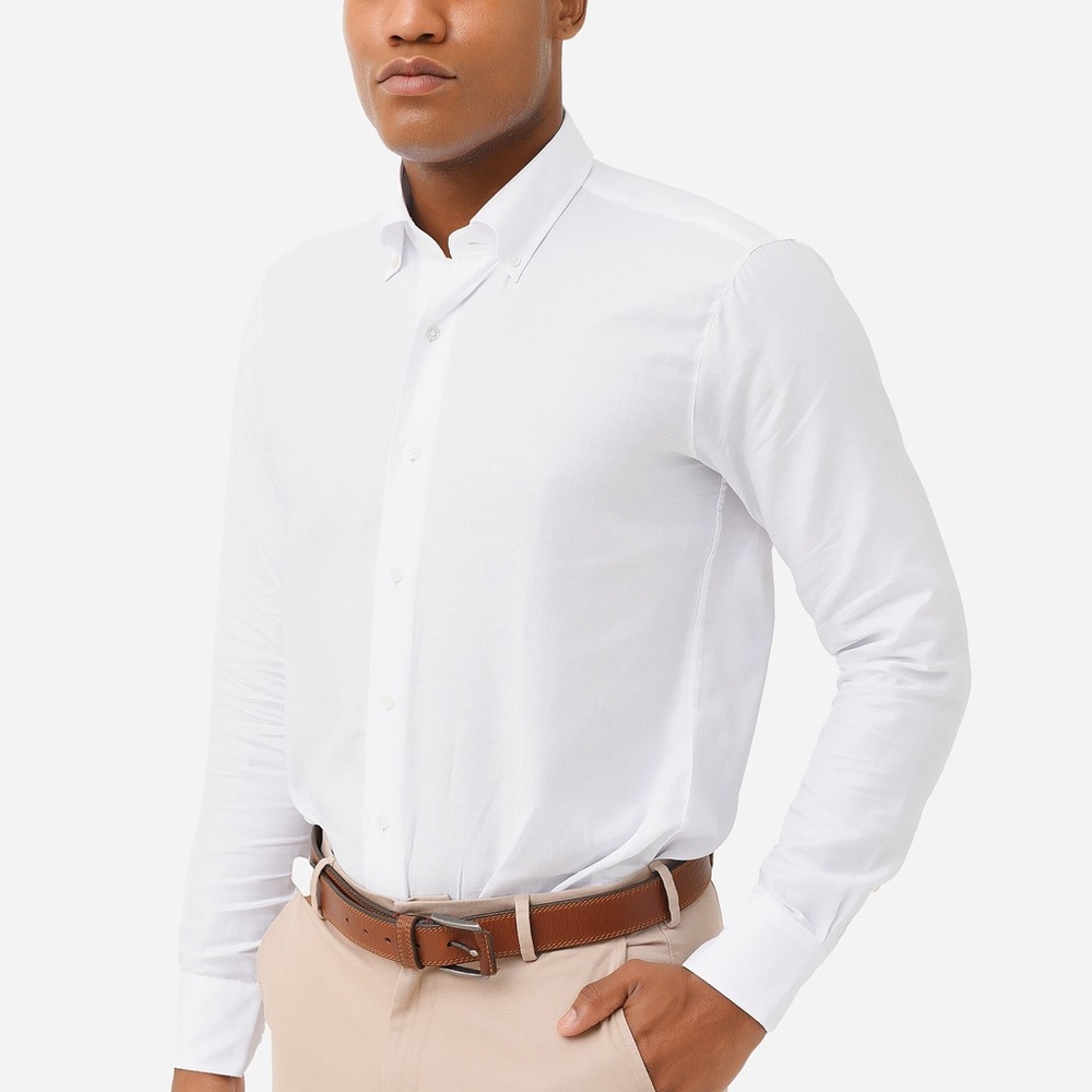 Peter Millar Crown Crafted White Sport/Oxford shirt - M